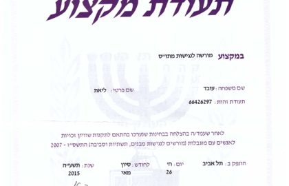 תעודת מקצוע מורשה נגישות מתוס